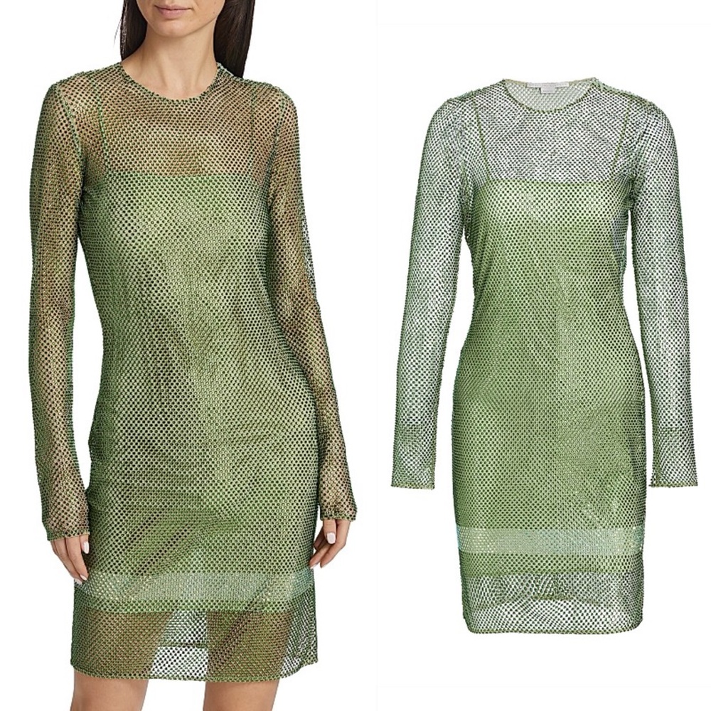 Like new Stella McCartney Netted Hot-Fixed Minidress $4,900 42 6